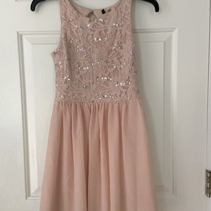 Champagne Dress with Sequins